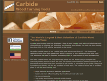 Tablet Screenshot of carbidewoodturningtools.com